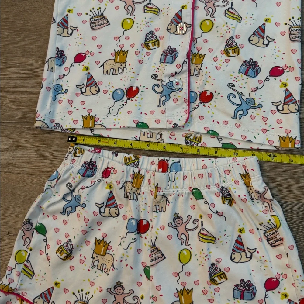 Roller Rabbit Birthday Bonanza Polo Pajamas Set XXS - Picture 6 of 8